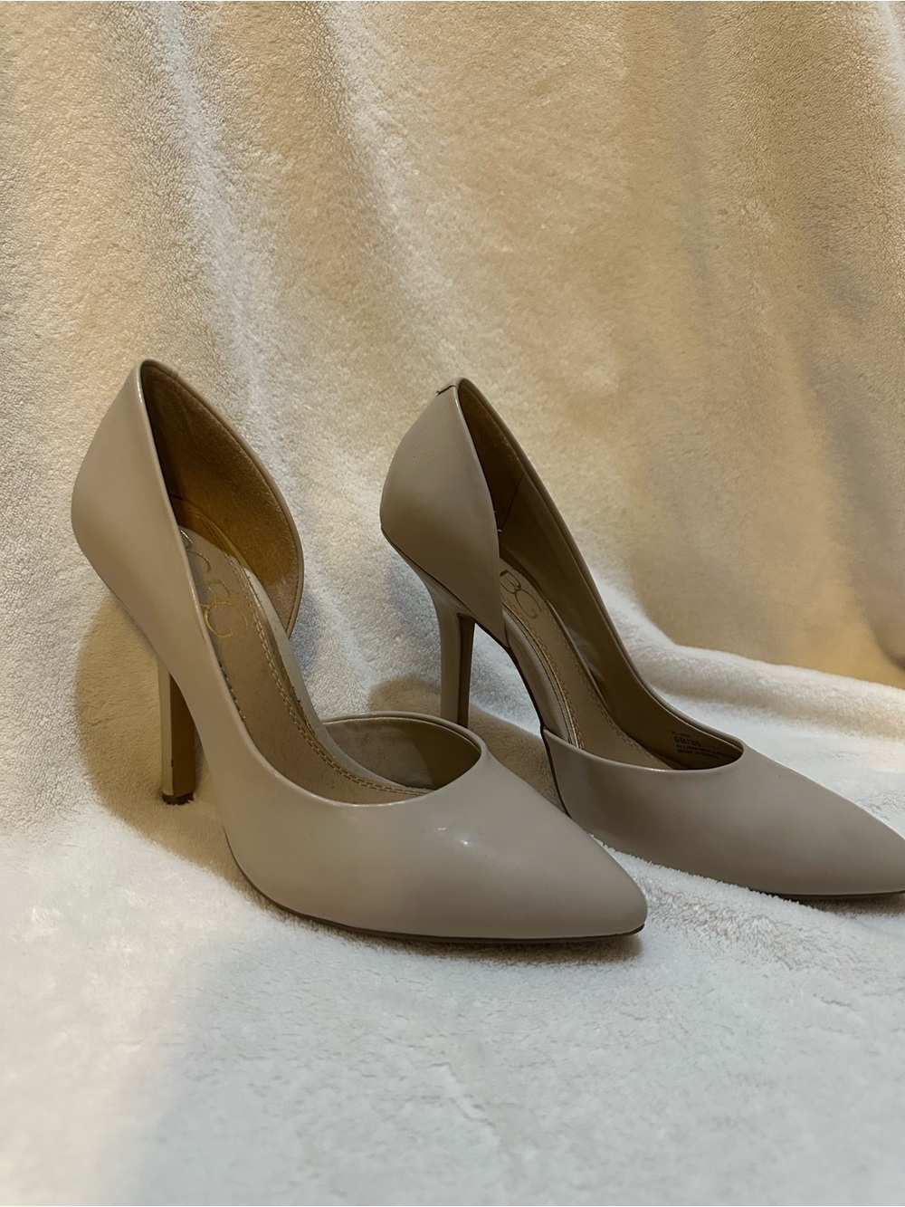 BCBG Pairs Classic Nude Pointed-Toe High Heels - Women